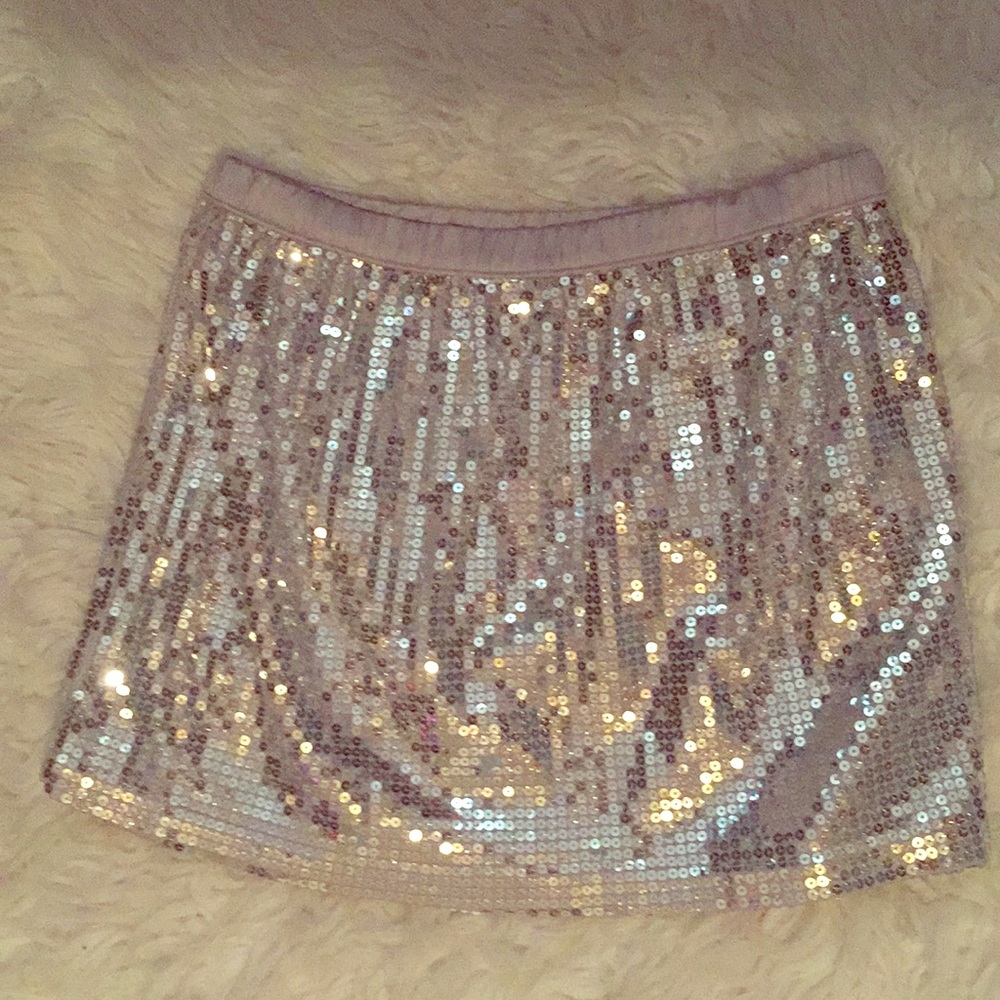 A beautiful skirt that is sparkling.
